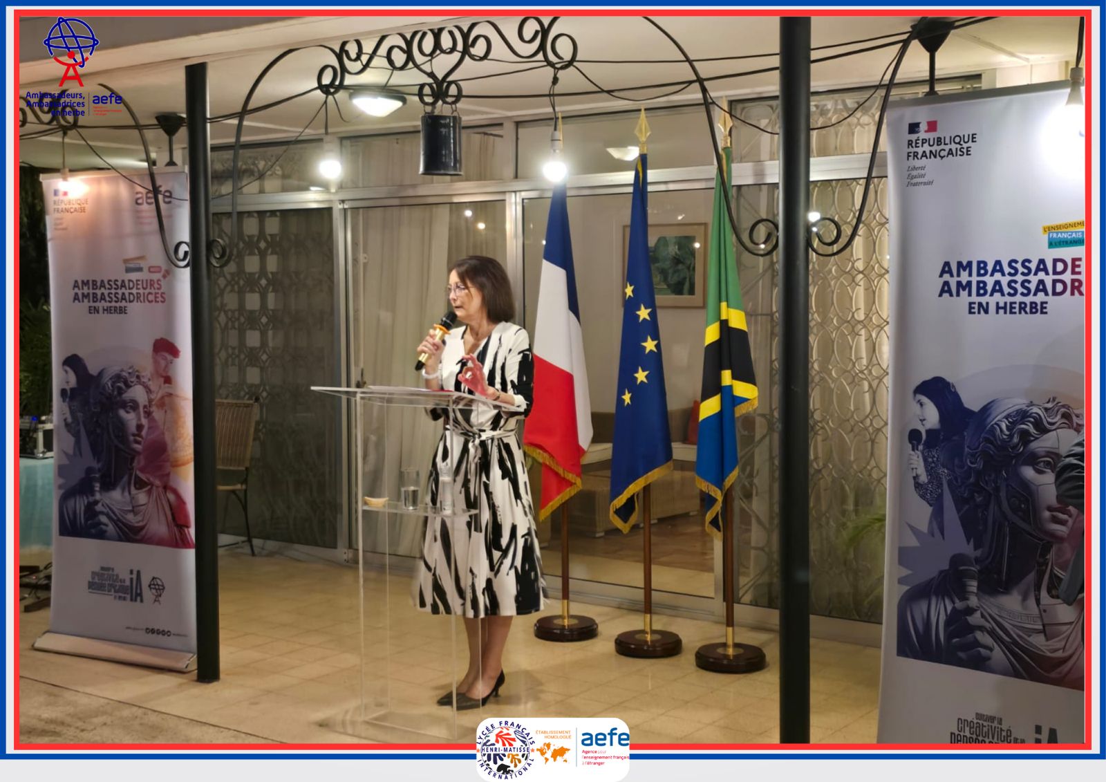Réception de nos AAEH à la Résidence de l’Ambassadrice de France en Tanzanie