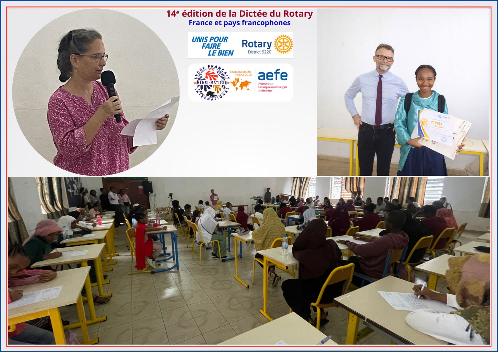 Dictée du Rotary 2026 au LFIHM